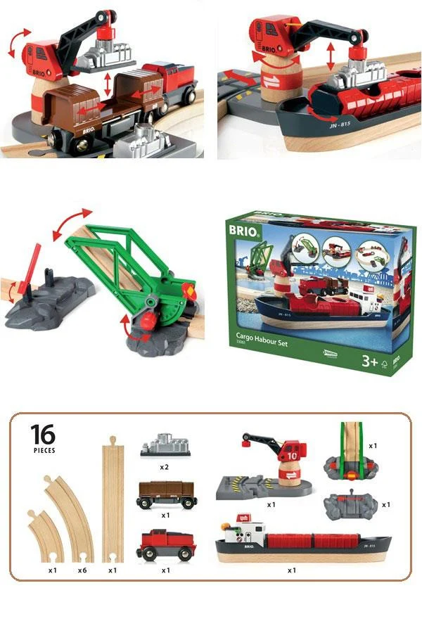 Brio Cargo Harbor Train Set/Ensemble de train cargo de port - 33061