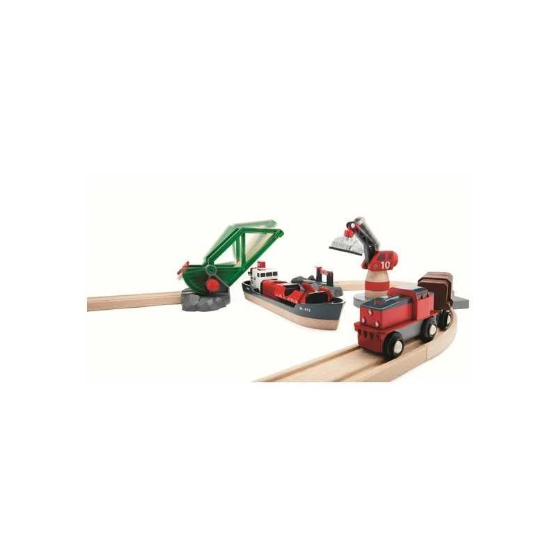 Brio Cargo Harbor Train Set/Ensemble de train cargo de port - 33061