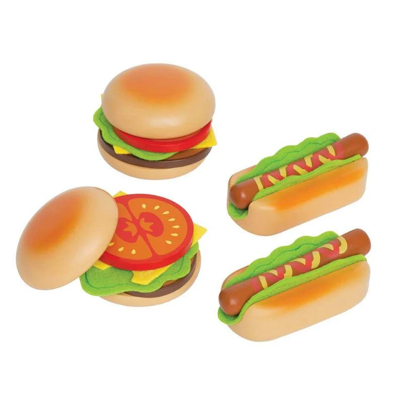 Hape Hamburgers and Hot Dogs / Hamburgers et hot-dogs Modèles en bois