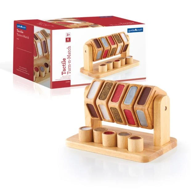 Guidecraft Tactile Turn N Match / Tourner et associer tactilement