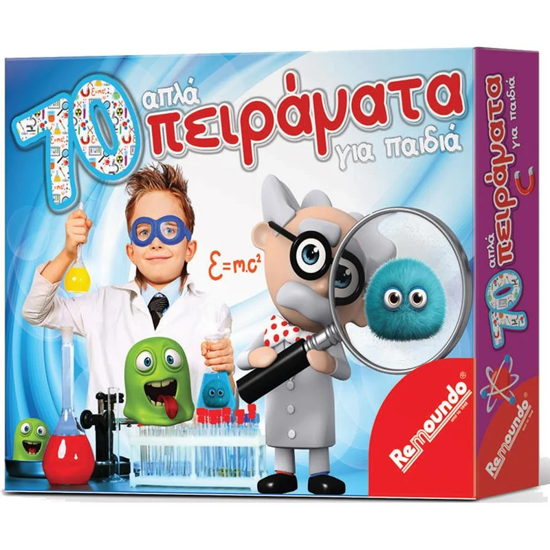 Greek 70 Easy Experiments for Kids (70 Apla Peiramata Gia Paidia) / Jeu de langue grecque : 70 expériences faciles pour les enfants