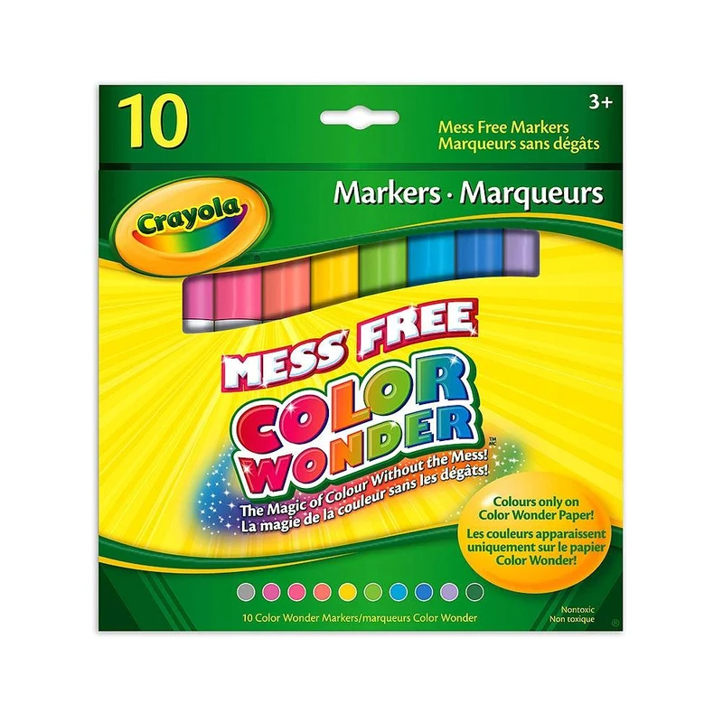 Crayola Mess Free Color Wonders Markers (10pk) / Feutres Color Wonders sans dégâts (paquet de 10)