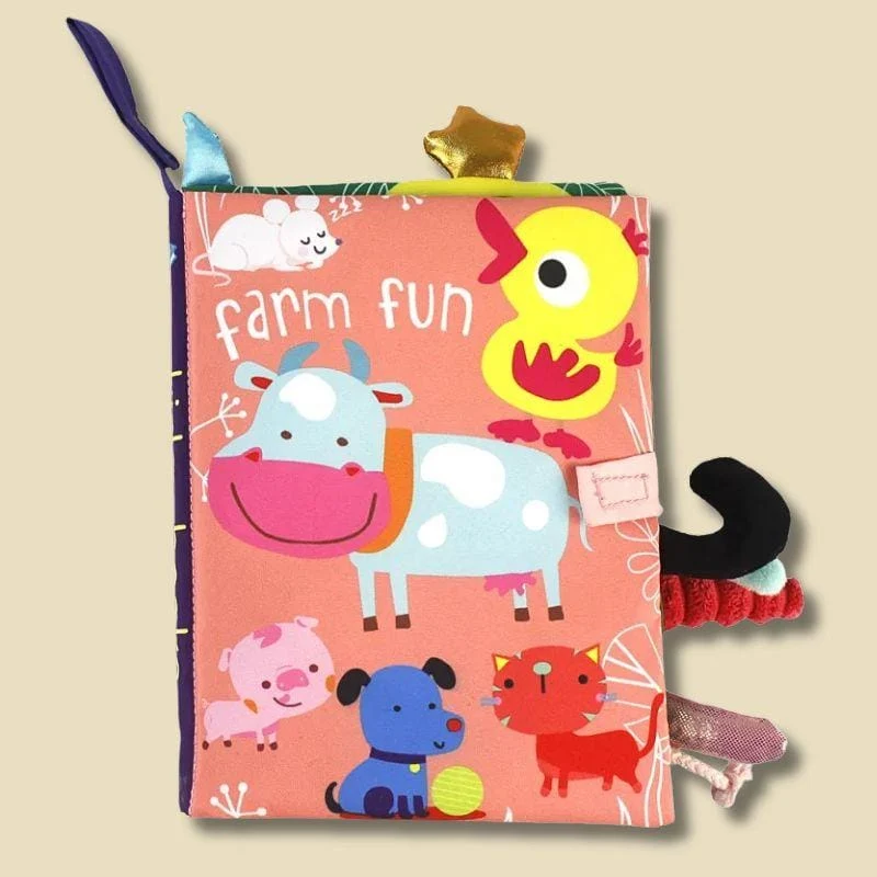 Livre d’Éveil Bébé Montessori | Happy Book Sensoriel dès 6 mois