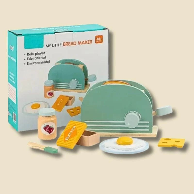 Jeux Montessori en Bois | Coffret Petit Déjeuner – Autonomie & Jeu de Cuisine