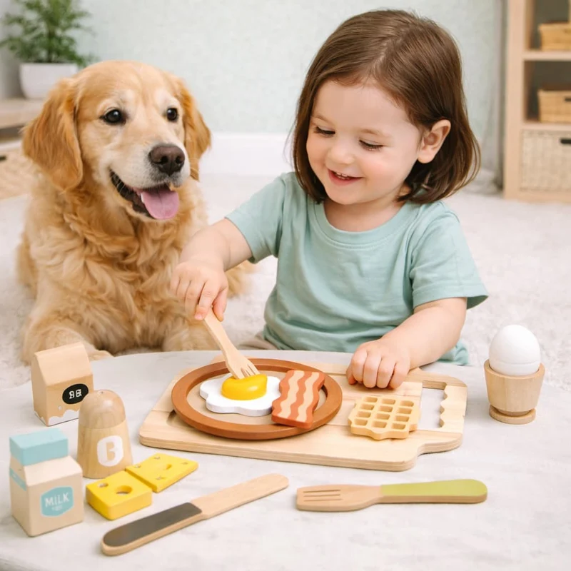 Jeux Montessori en Bois | My Favorite Breakfast – Jeu de Cuisine & Autonomie
