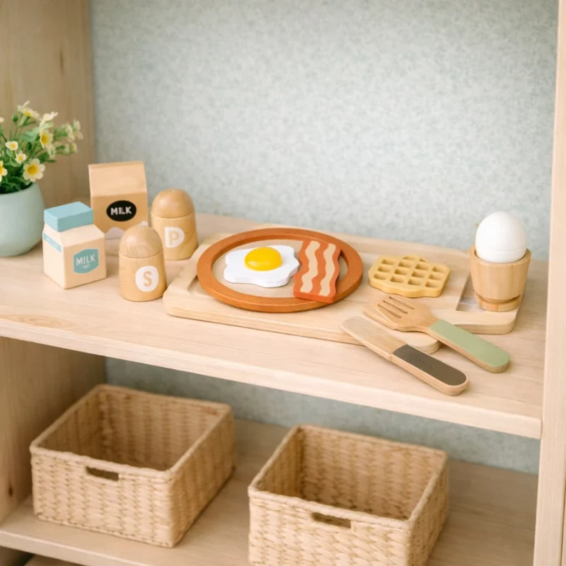 Jeux Montessori en Bois | My Favorite Breakfast – Jeu de Cuisine & Autonomie
