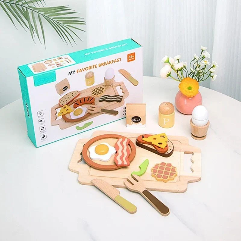 Jeux Montessori en Bois | My Favorite Breakfast – Jeu de Cuisine & Autonomie