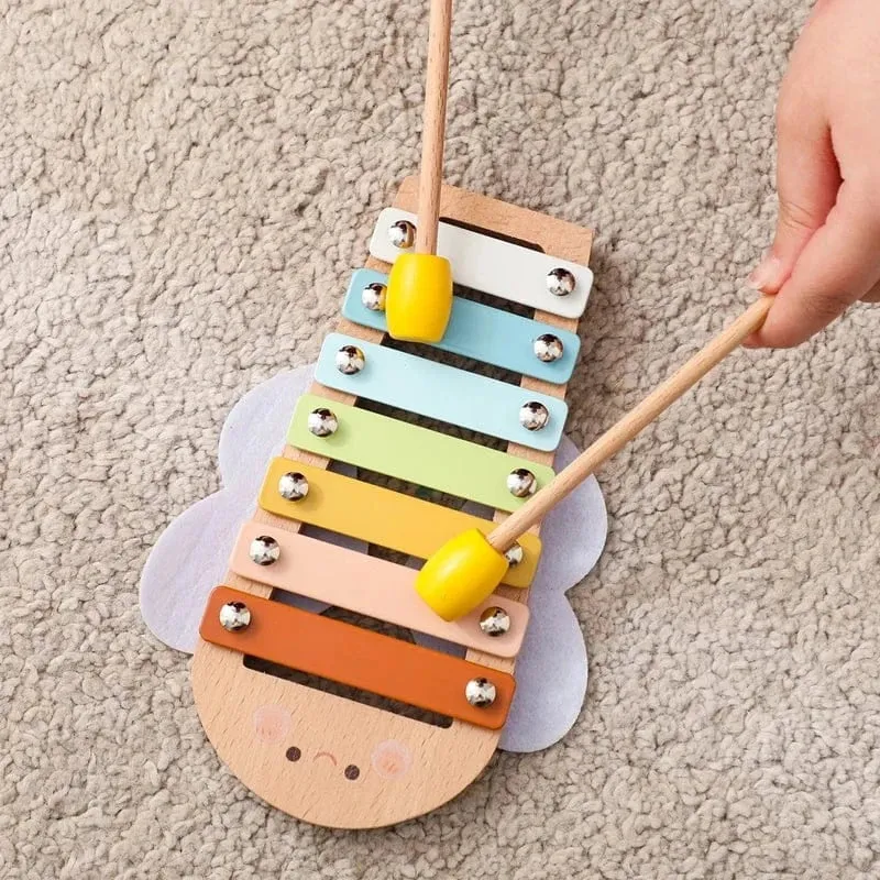 Jeux Montessori en Bois | Coffret Musical Percussion – Éveil Sensoriel & Motricité