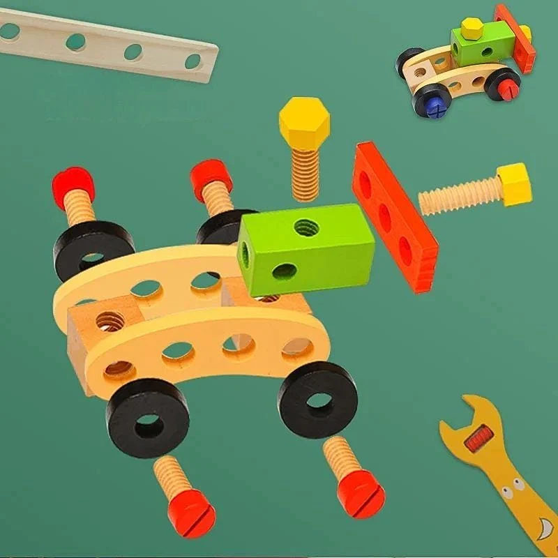 Jeux Montessori en Bois | Je Construis, je Répare – Logique & Motricité Fine