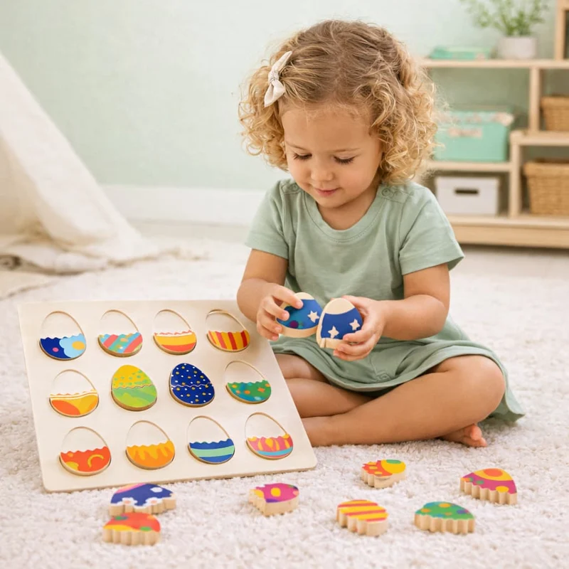 Œufs en Paires Montessori – Logique, Couleurs & Motricité Fine