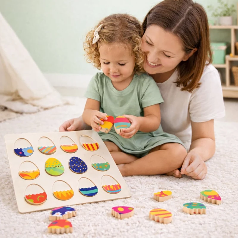 Œufs en Paires Montessori – Logique, Couleurs & Motricité Fine