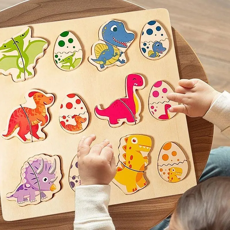 Jeu Montessori Dinosaures en Paires – Logique, Mémoire & Motricité Fine