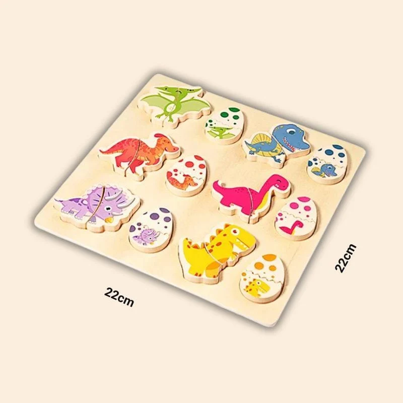 Jeu Montessori Dinosaures en Paires – Logique, Mémoire & Motricité Fine