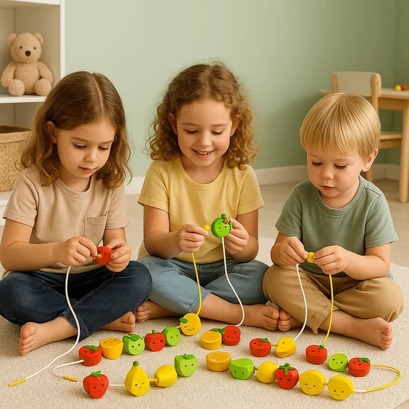 Jeux Montessori 2 ans | Tige à Enfiler – Motricité Fine & Premiers Apprentissages