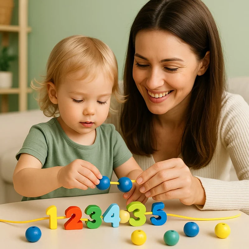 Jeux Montessori 2 ans | Tige à Enfiler – Motricité Fine & Premiers Apprentissages