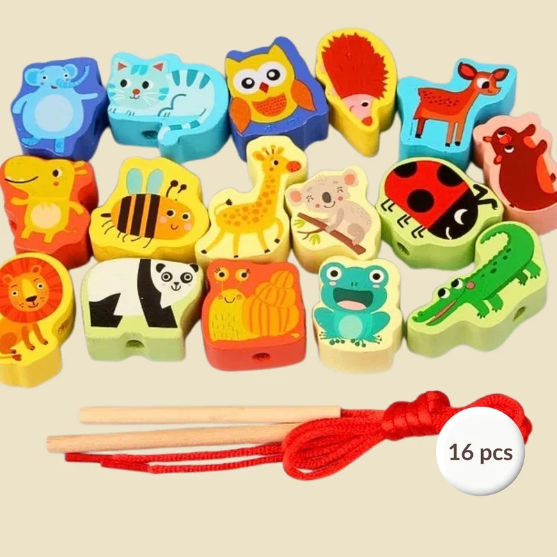 Jeux Montessori 2 ans | Tige à Enfiler – Motricité Fine & Premiers Apprentissages