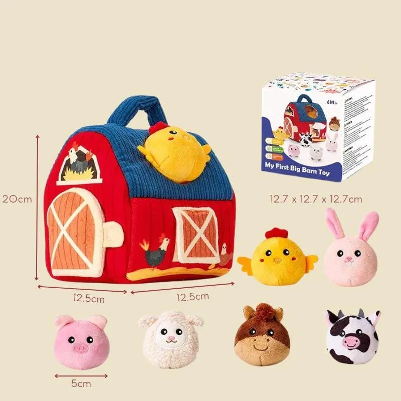 Jouets Montessori Boîte Tissu | La Ferme de Mes Petits Amis – Éveil Sensoriel Bébé
