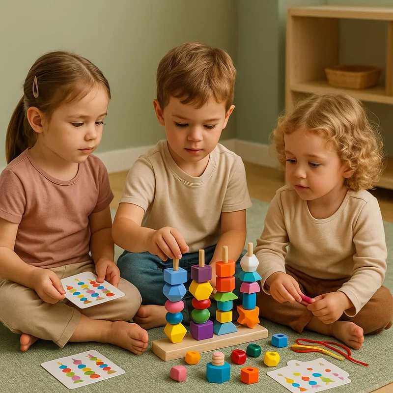 Planche Montessori en Bois | Creative Lines – Motricité Fine & Logique