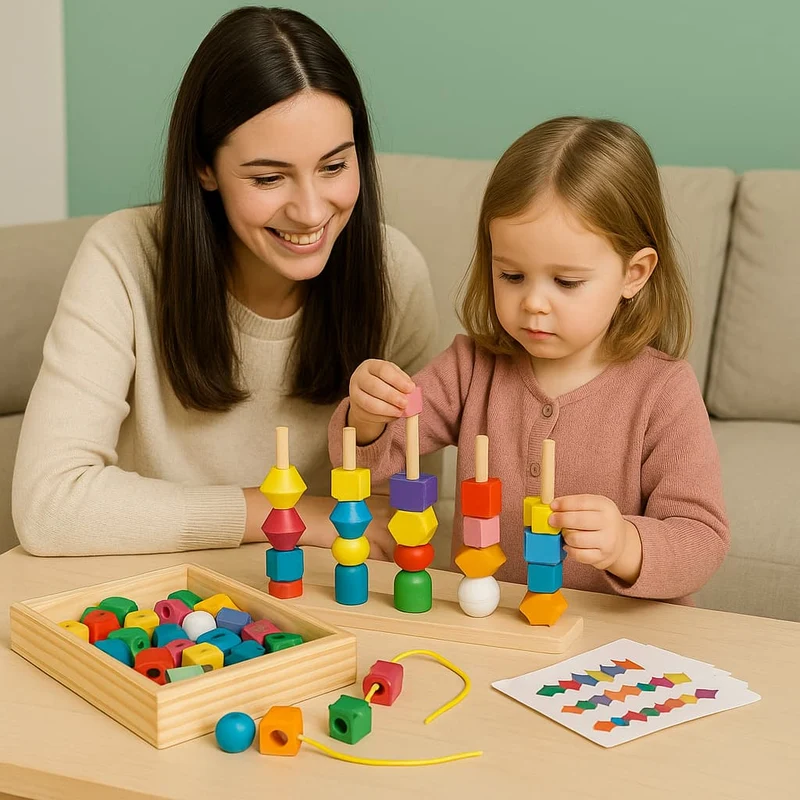 Planche Montessori en Bois | Creative Lines – Motricité Fine & Logique