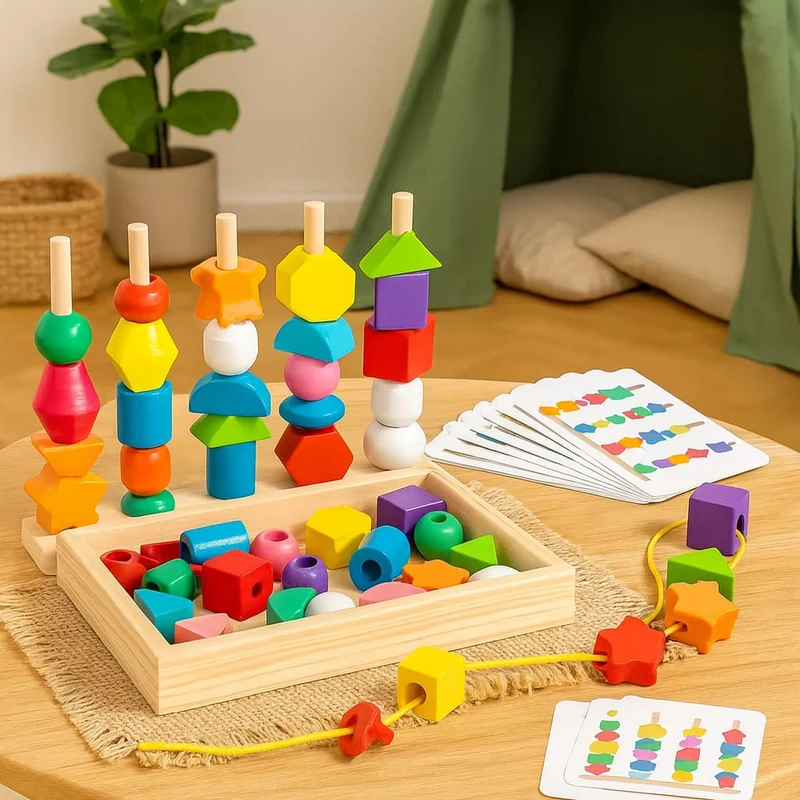 Planche Montessori en Bois | Creative Lines – Motricité Fine & Logique