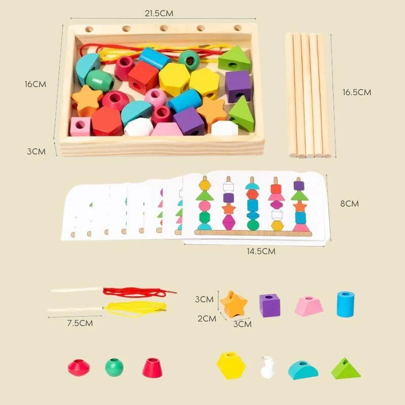 Planche Montessori en Bois | Creative Lines – Motricité Fine & Logique