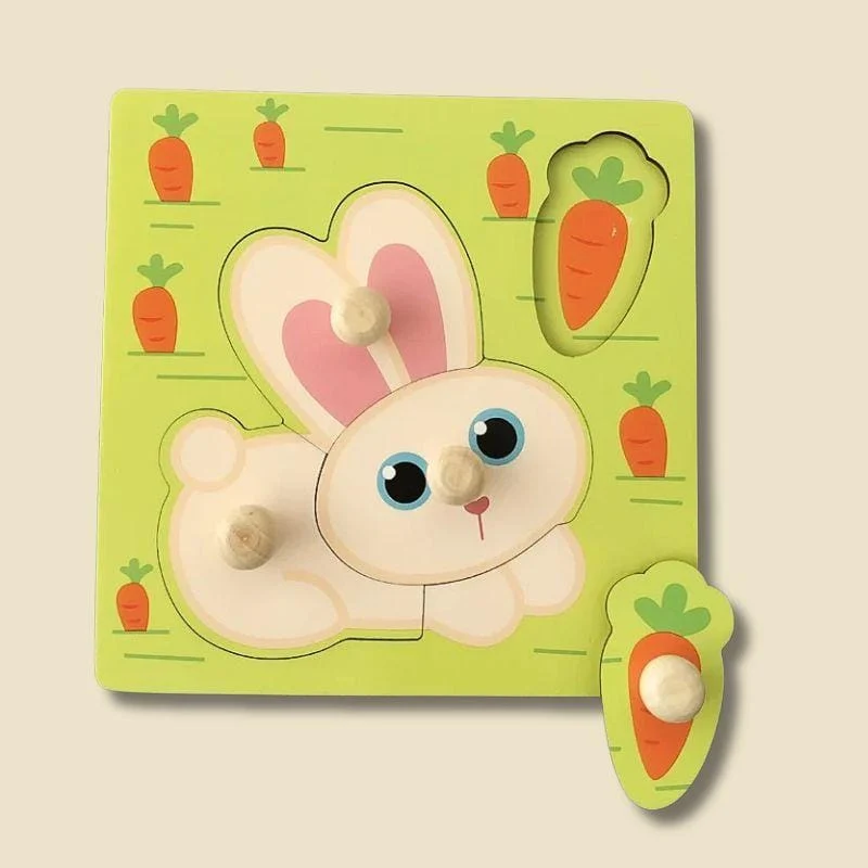 Jeux Montessori Bois 2 ans | Mon Premier Puzzle – Motricité & Observation