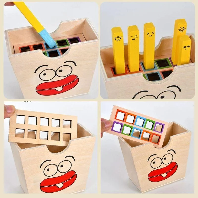 Jeux d’Éveil Montessori | Hamburger & Frites en Bois – Cuisine, Logique & Motricité n
