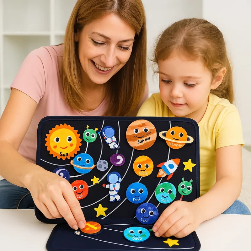 Tapis d’Éveil Montessori | Magic Case – Monde Marin ou Cosmique, Langage & Créativité