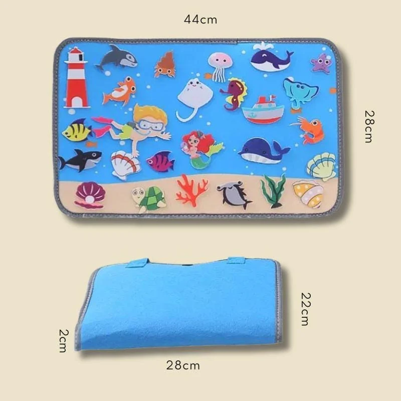 Tapis d’Éveil Montessori | Magic Case – Monde Marin ou Cosmique, Langage & Créativité