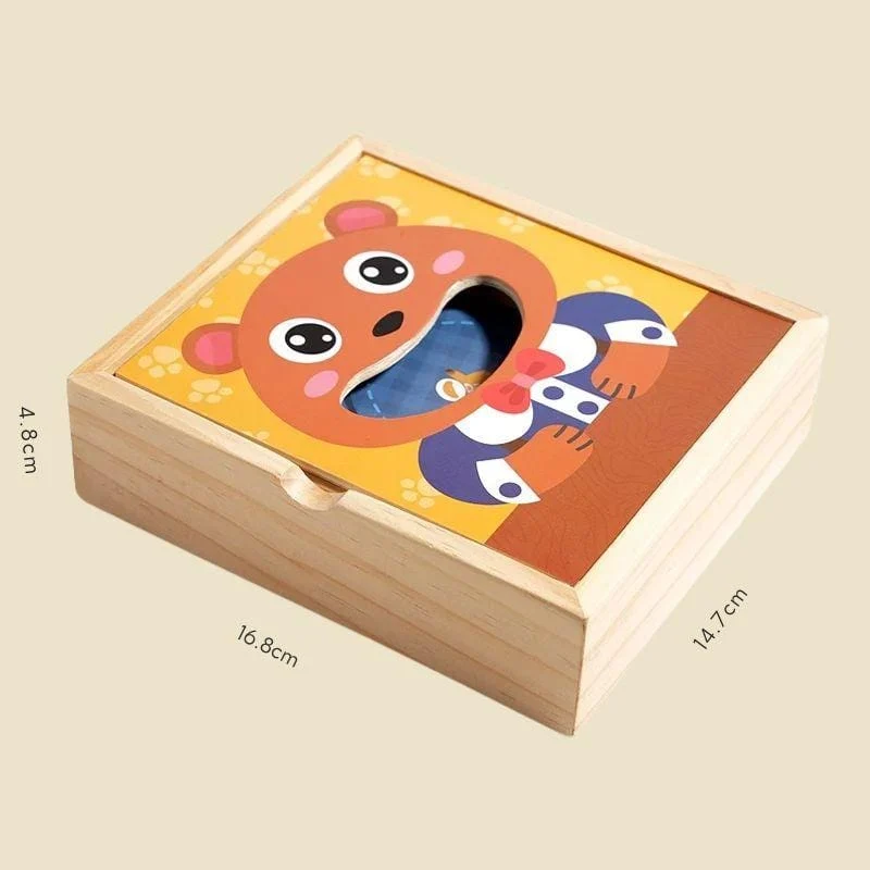 Jeux Montessori en Bois | Je nourris mon Ours – Autonomie & motricité fine