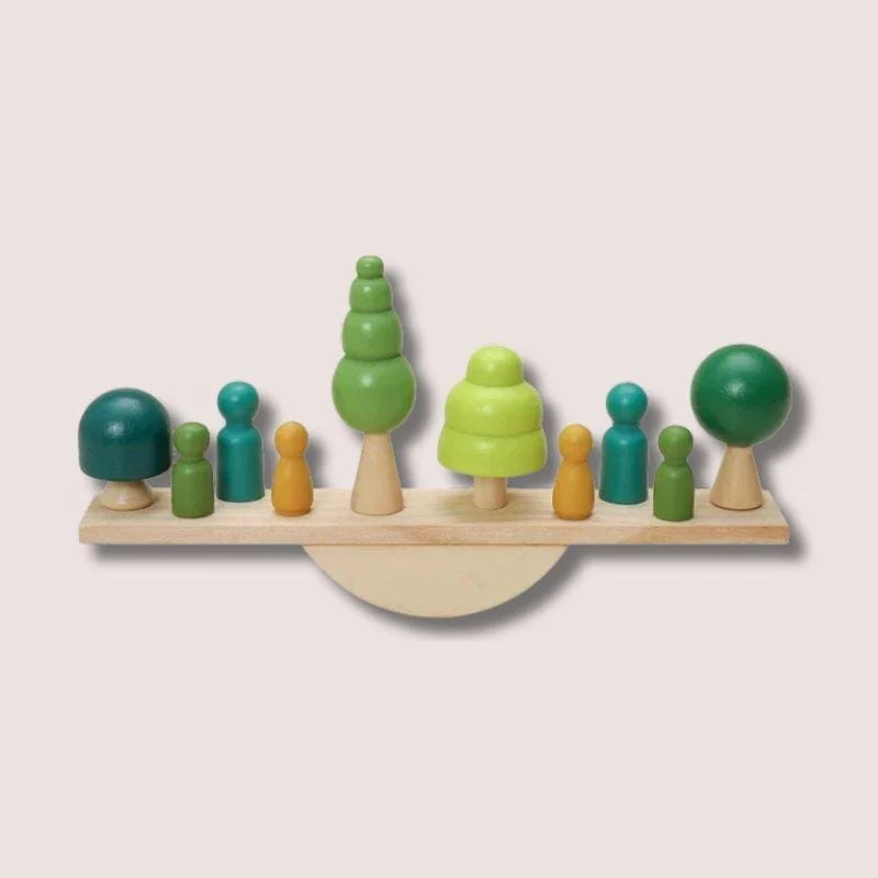 Jeu d’Équilibre Montessori en Bois | Trouver l’Équilibre – Logique & Créativité