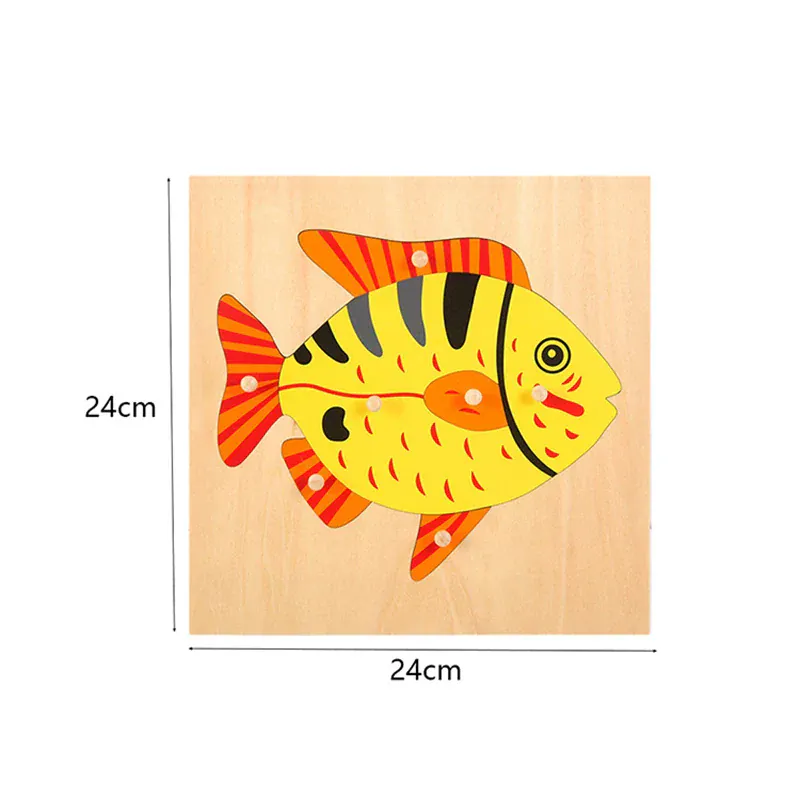 Puzzles Montessori en Bois | Mes Amis les Animaux – Logique & Langage 3–6 ans N