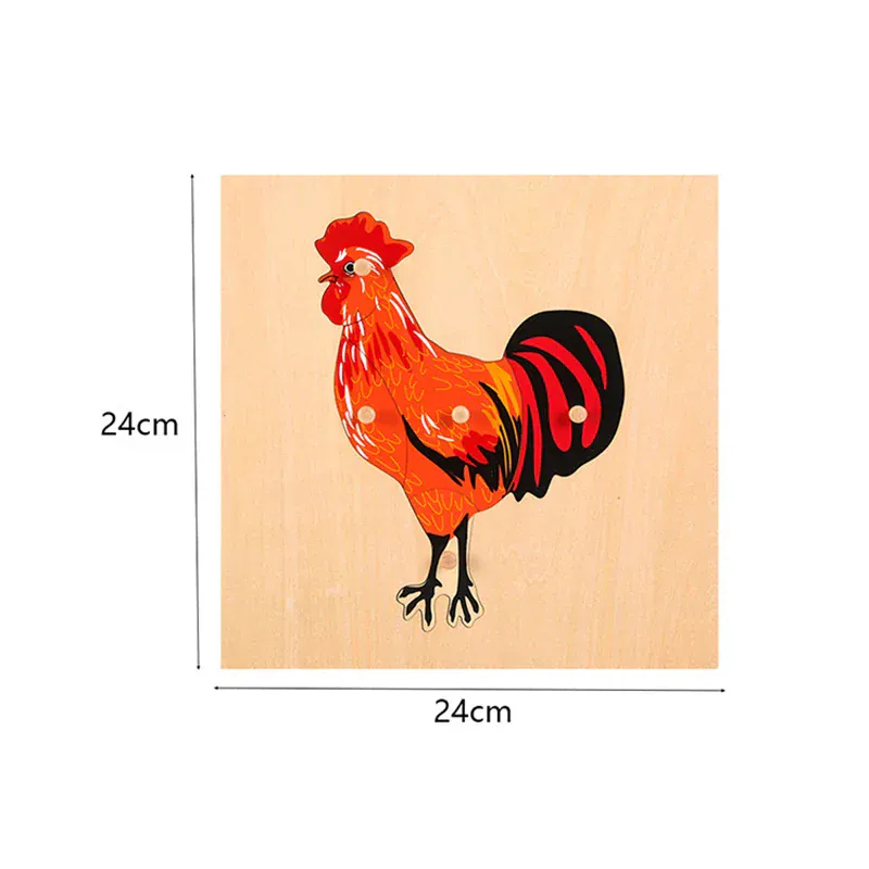 Puzzles Montessori en Bois | Mes Amis les Animaux – Logique & Langage 3–6 ans N
