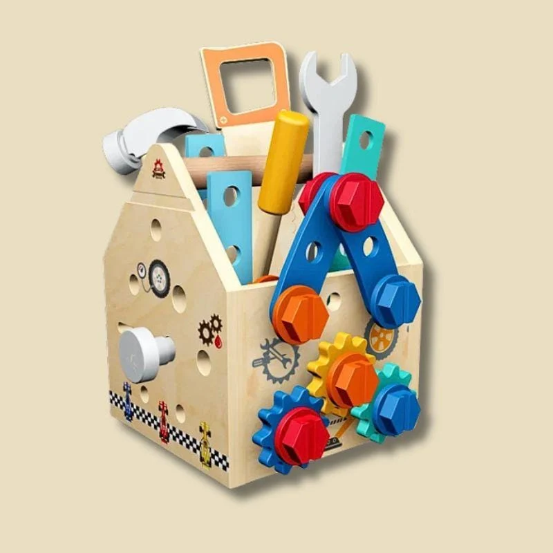Tableau d’Activité Montessori | Ma Boîte à Outils – Jeu STEM Bricolage 3 à 6 ans N