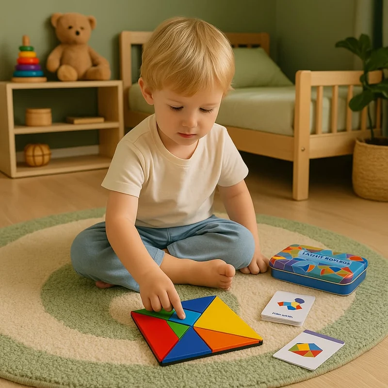 Tangram Montessori en Bois | Creative Forms – Logique, Créativité & Géométrie
