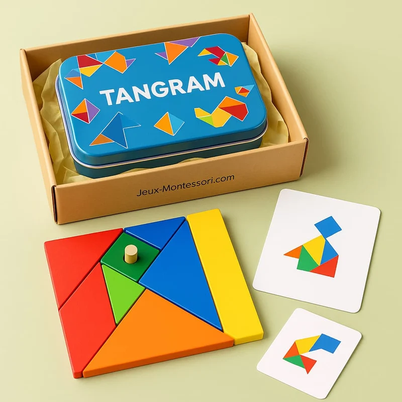 Tangram Montessori en Bois | Creative Forms – Logique, Créativité & Géométrie