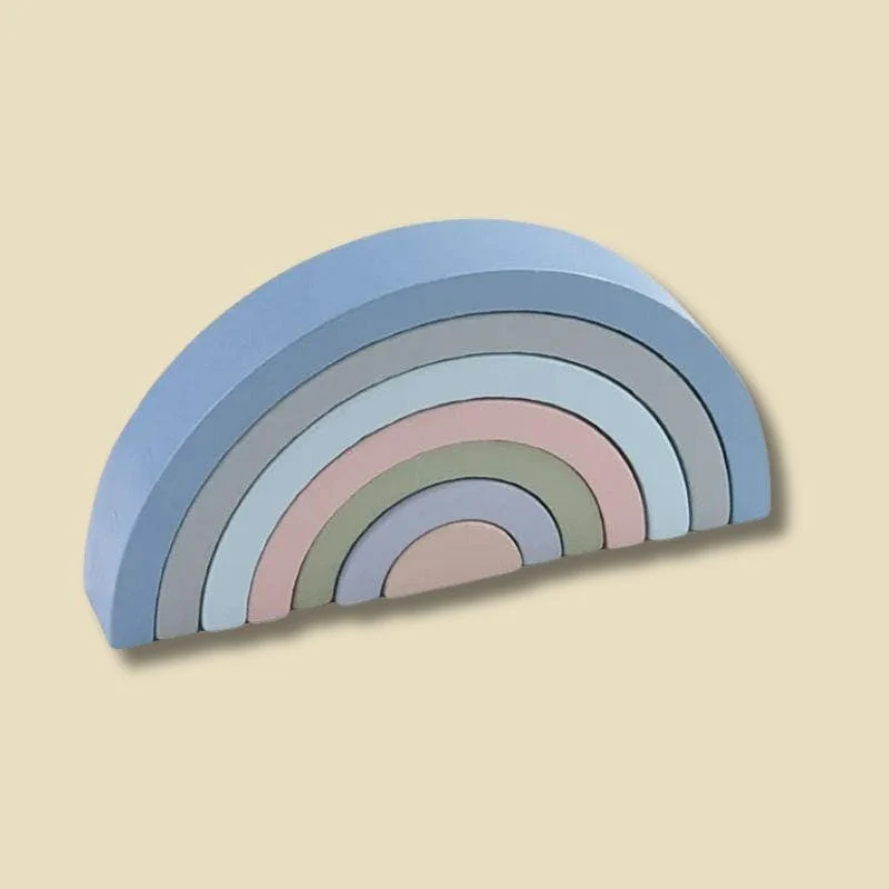 Jouet Montessori 3 ans | Arc-en-Ciel en Bois Évolutif