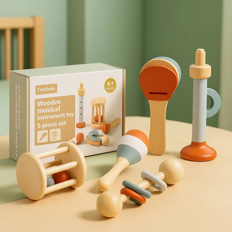 Coffret Découverte d’Instruments de Musique Montessori | Éveil musical dès 1 an