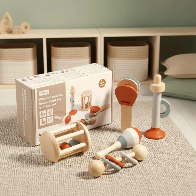 Coffret Découverte d’Instruments de Musique Montessori | Éveil musical dès 1 an
