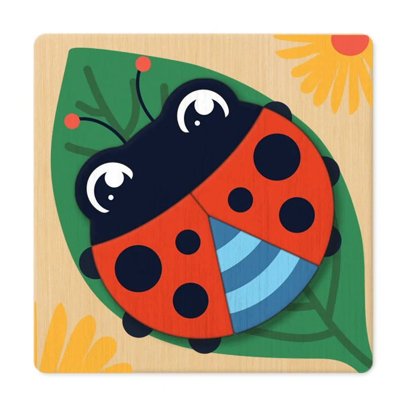 Pack 6 Puzzles Montessori en Bois — Coffret Éducatif Enfant 3-8 Ans