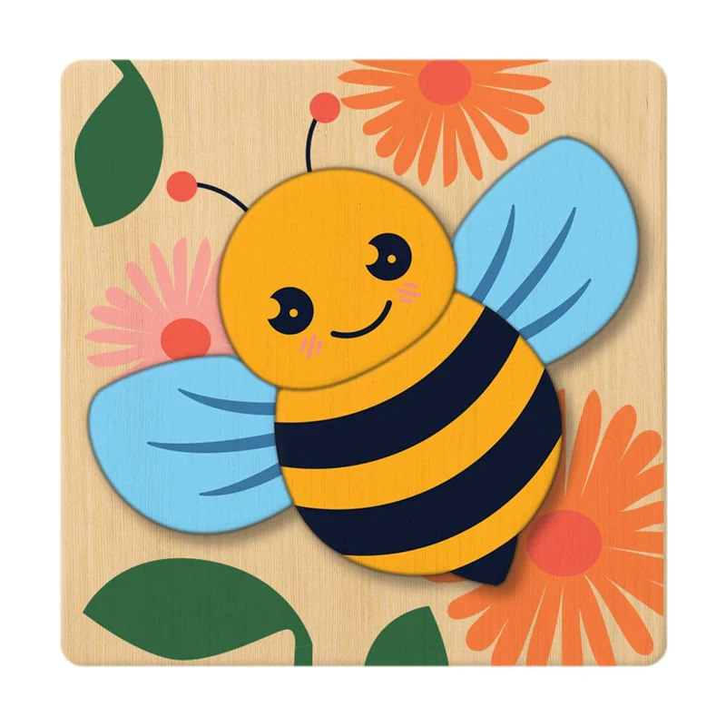 Pack 6 Puzzles Montessori en Bois — Coffret Éducatif Enfant 3-8 Ans