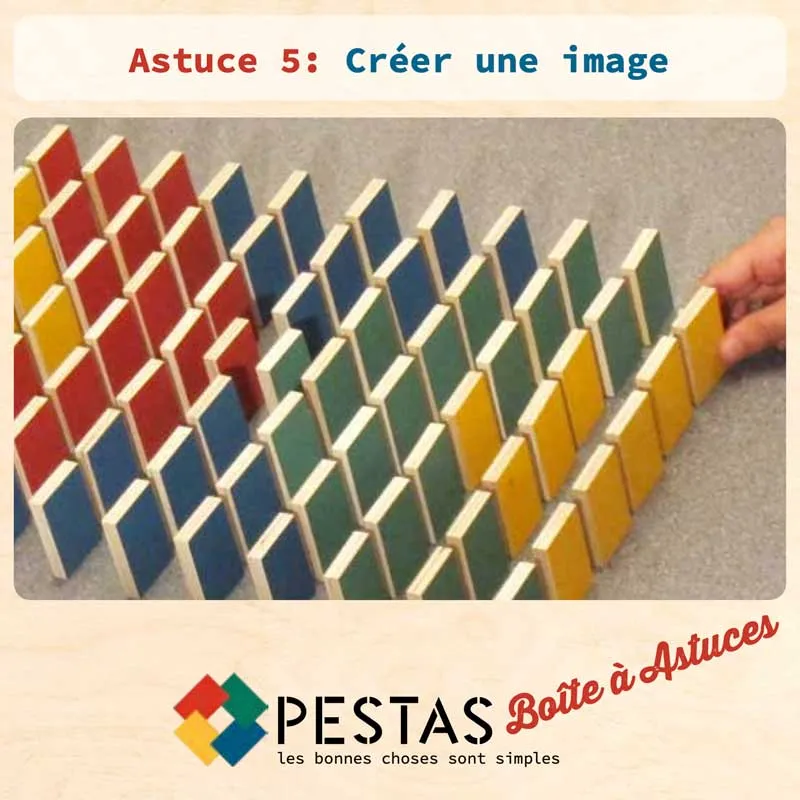 Lot de 24 Astuces Montessori Dominos