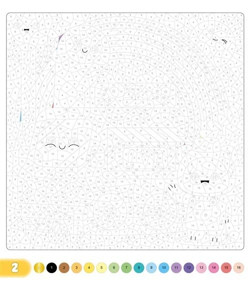 Coloriages Mystères Kawaii Détente au Soleil – 20 Illustrations avec Stylo Gel Doré