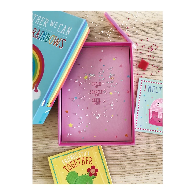 Tableaux à Strass Kawaii – Kit Créatif avec 5 Décorations à Suspendre