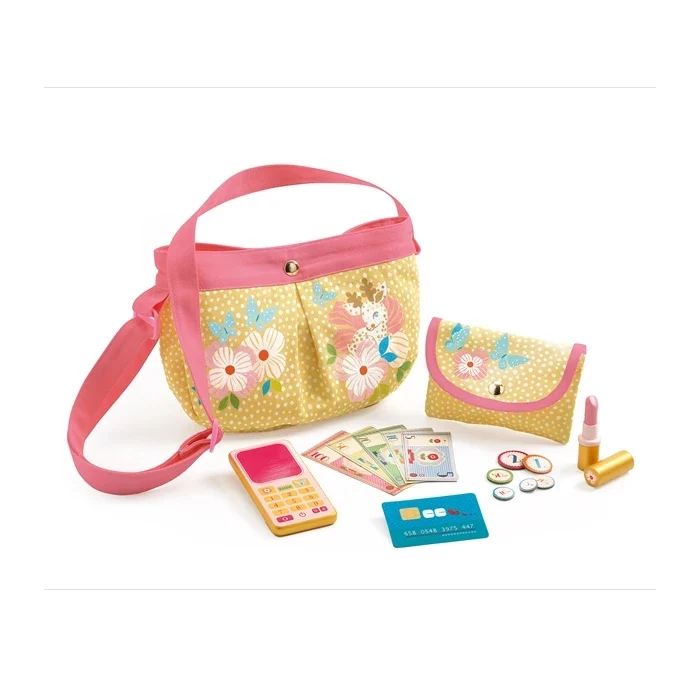 Sac & Accessoires Orelia Djeco – Jeu d'Imitation avec Sac à Main et Accessoires
