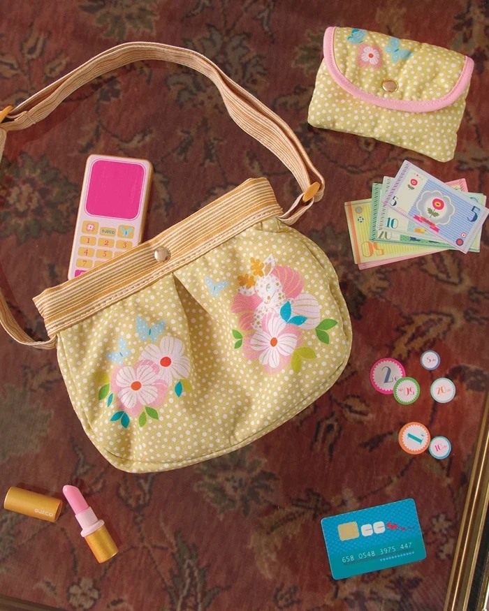 Sac & Accessoires Orelia Djeco – Jeu d'Imitation avec Sac à Main et Accessoires