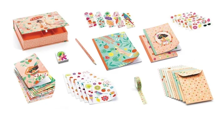 Papeterie Box Marie Djeco – Coffret Papeterie Créative Lovely Paper