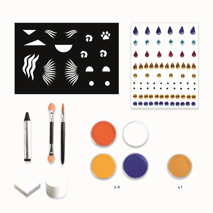 Set de Maquillage Panthera Enfant – Tigre, Lion & Guépard | Joy Cadeaux