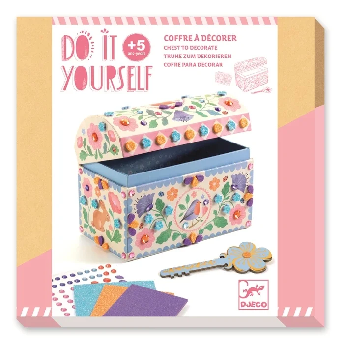 DIY Coffre à Trésor Précieux Trésors Djeco – Mosaïques & Strass à Décorer