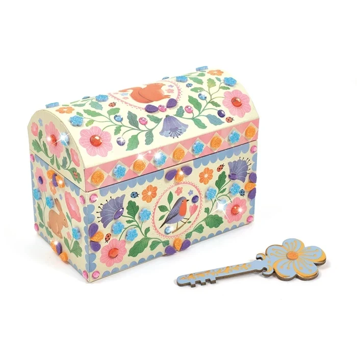 DIY Coffre à Trésor Précieux Trésors Djeco – Mosaïques & Strass à Décorer